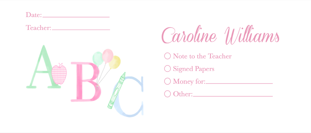 Pastel ABC Communication Envelope