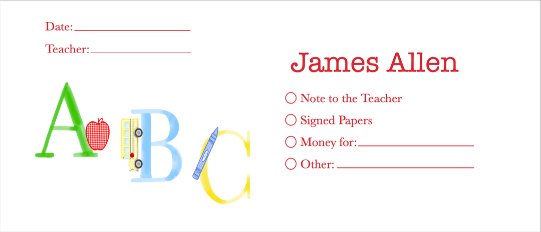 Primary ABC Communication Envelope