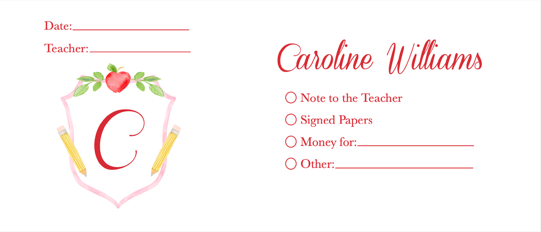 Girl Crest Communication Envelope