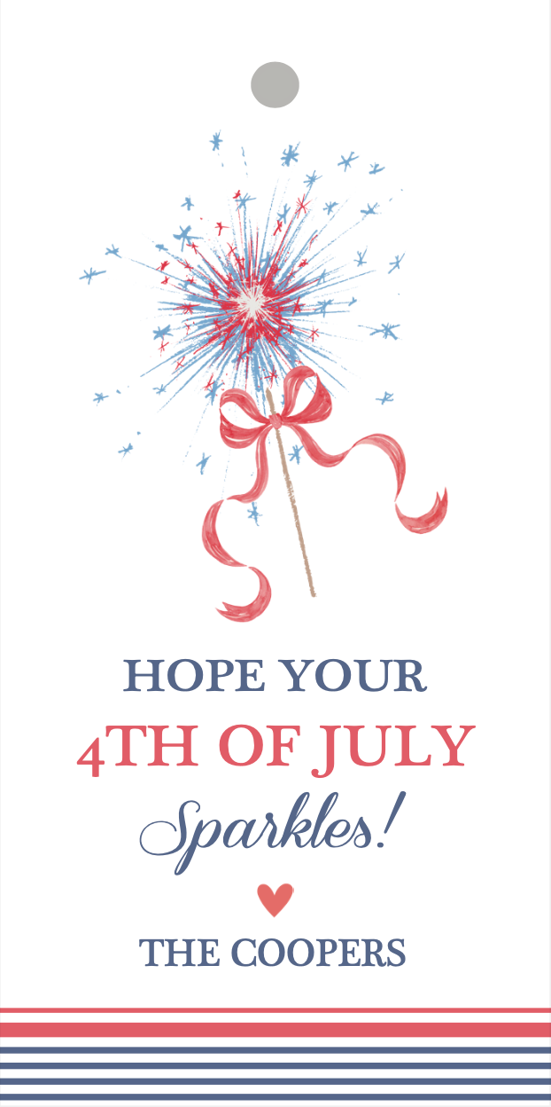 Hope Your 4th of July Sparkles Gift Tag