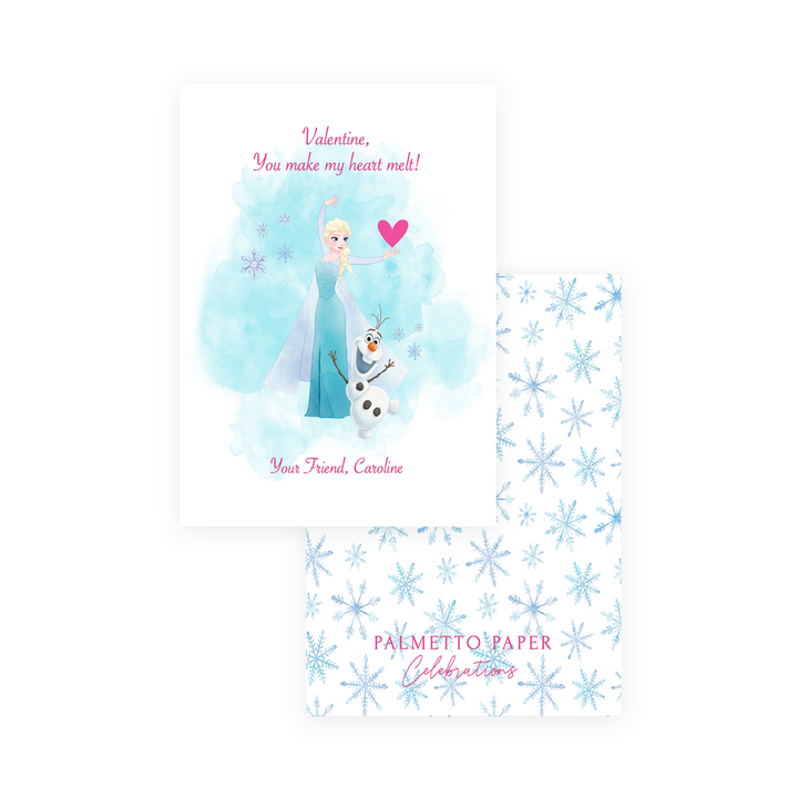 Elsa Snowflake Valentine