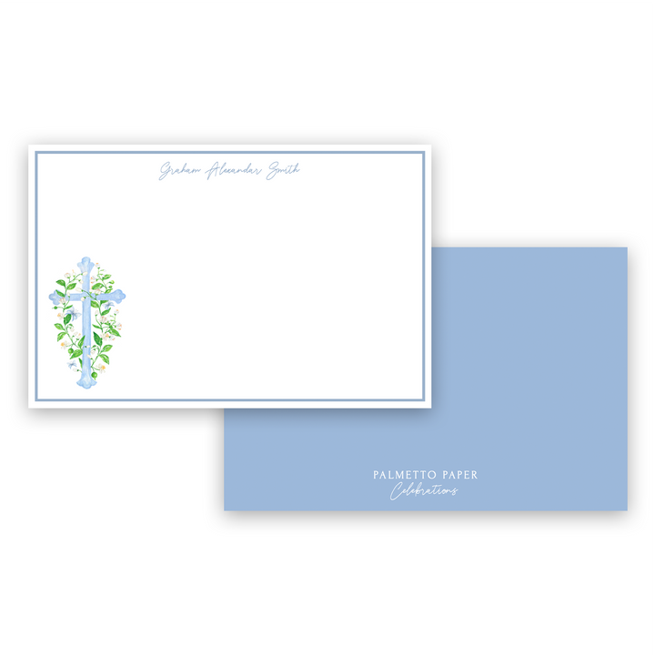 Baptism Notecards - Blue