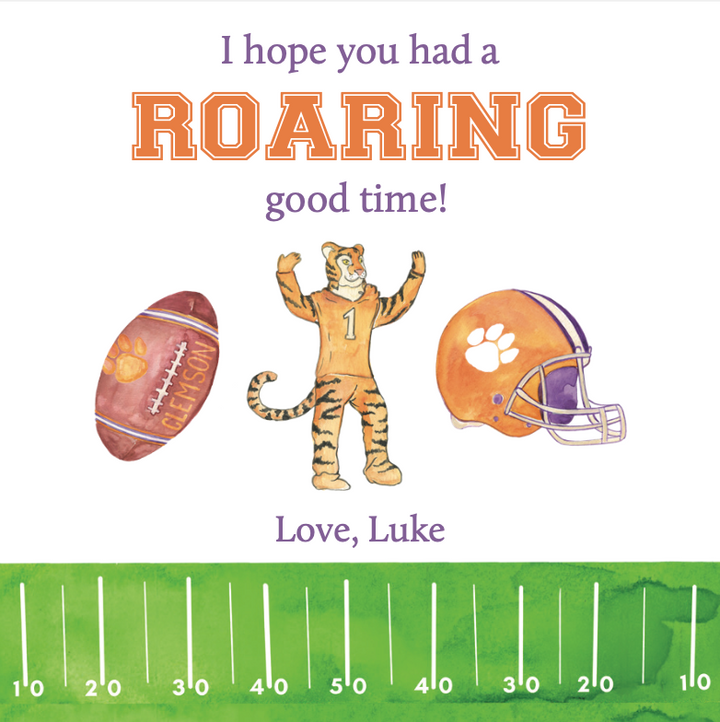 Tigers Football Enclosure Cards or Gift Tags