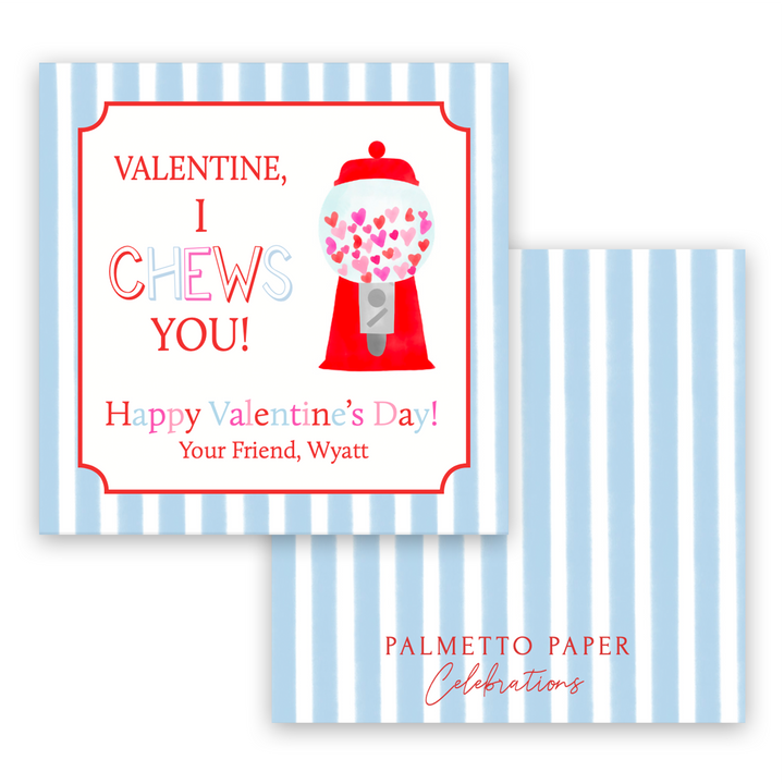 I Chews You (Blue) Valentine