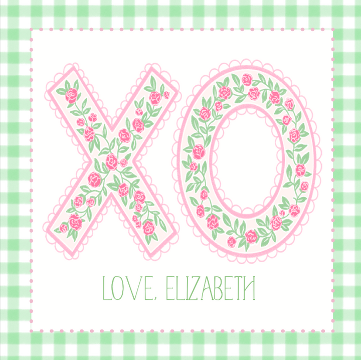 Floral XO (Pink) Valentine