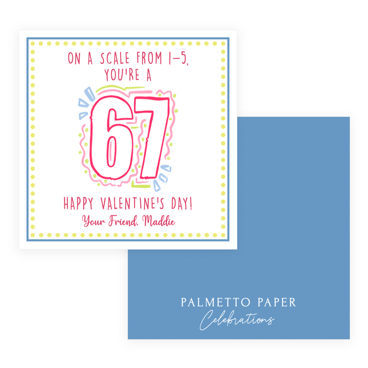 On A Scale from 1-5, You're a 67