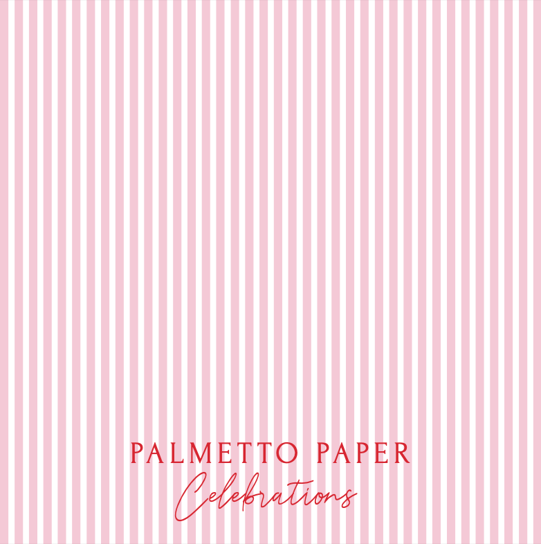 Pink Stripe with Wavy Border Valentine