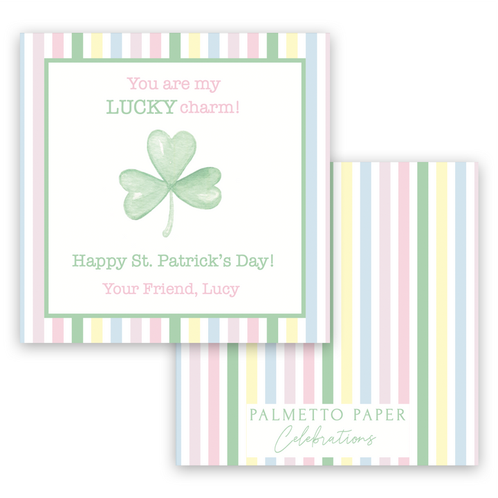 Rainbow Stripe Lucky Charm Enclosure Cards