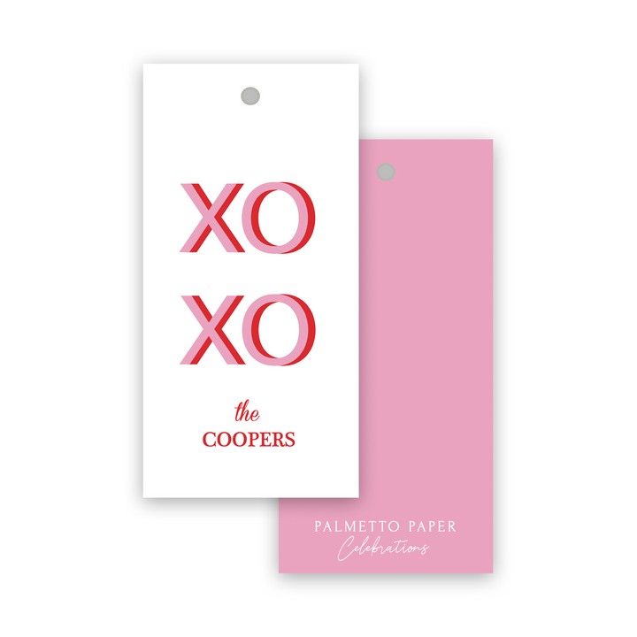 XOXO Vertical Gift Tag