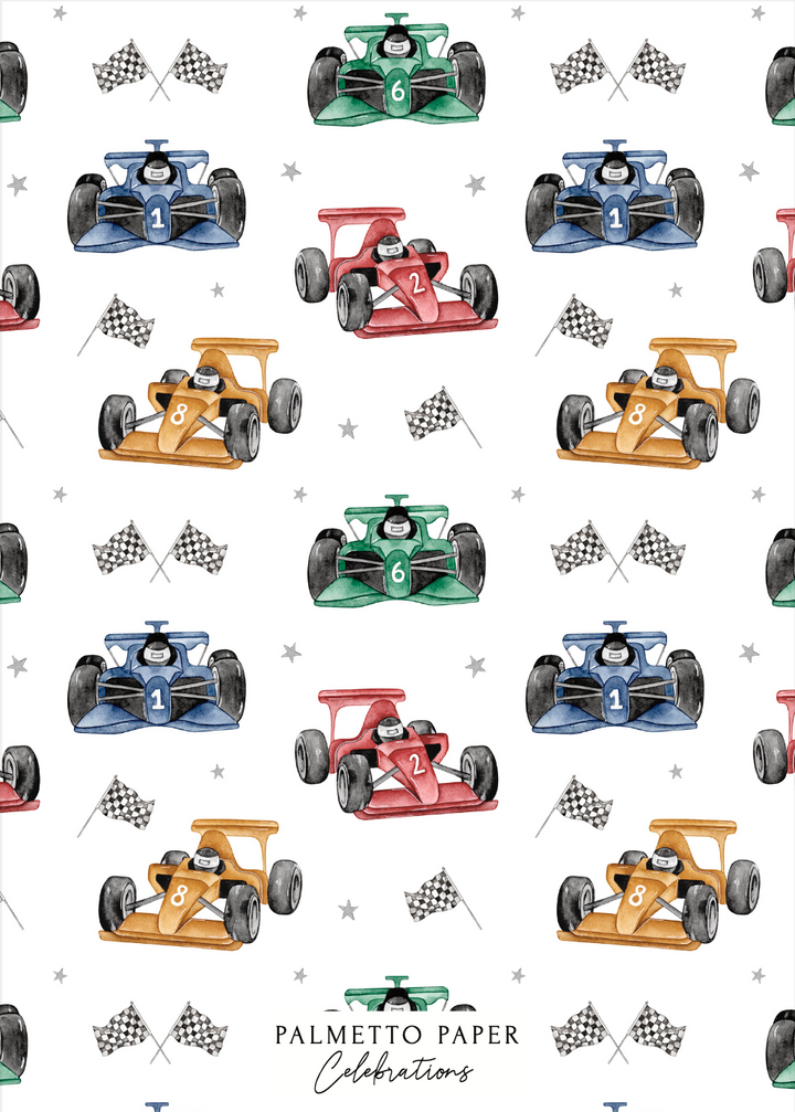 Go Kart Birthday Invitation