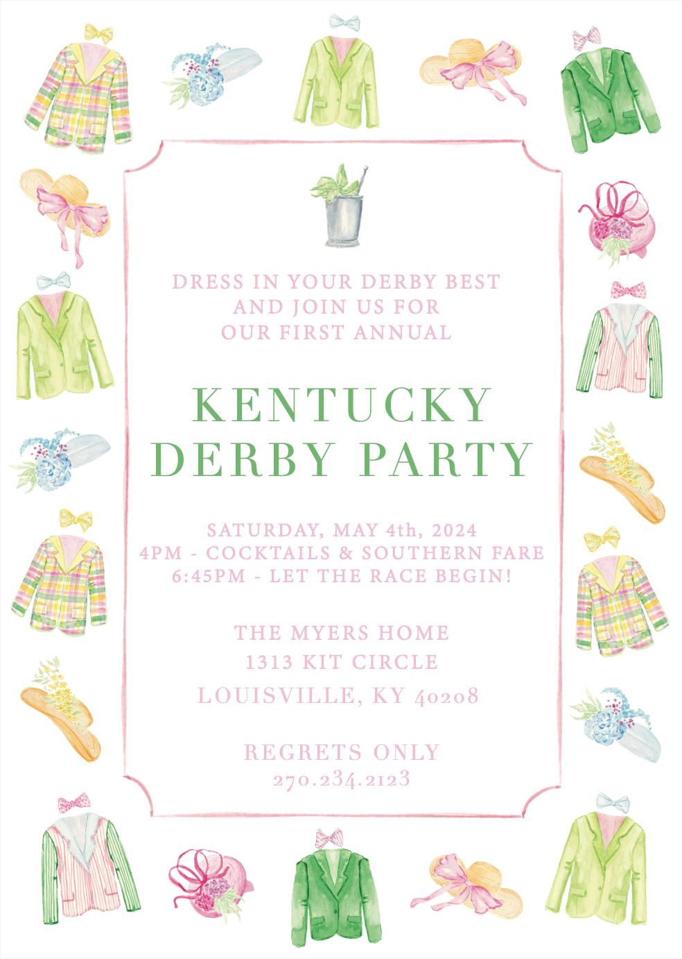 Kentucky Derby Invitation