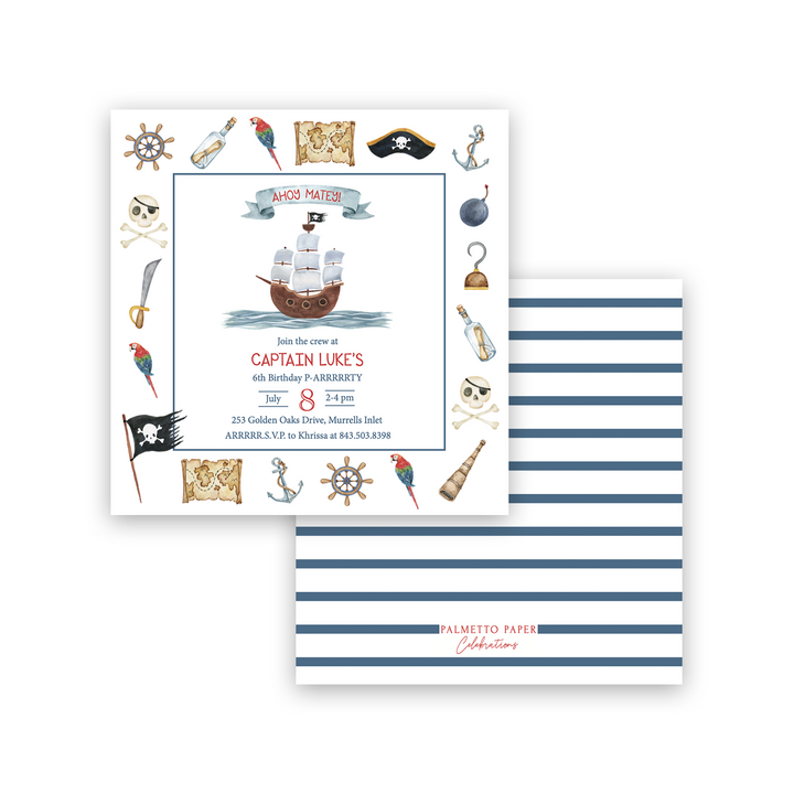 Pirate Birthday Invitation