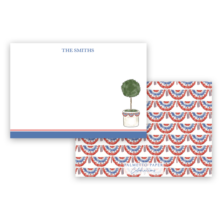 Patriotic Topiary Notecards