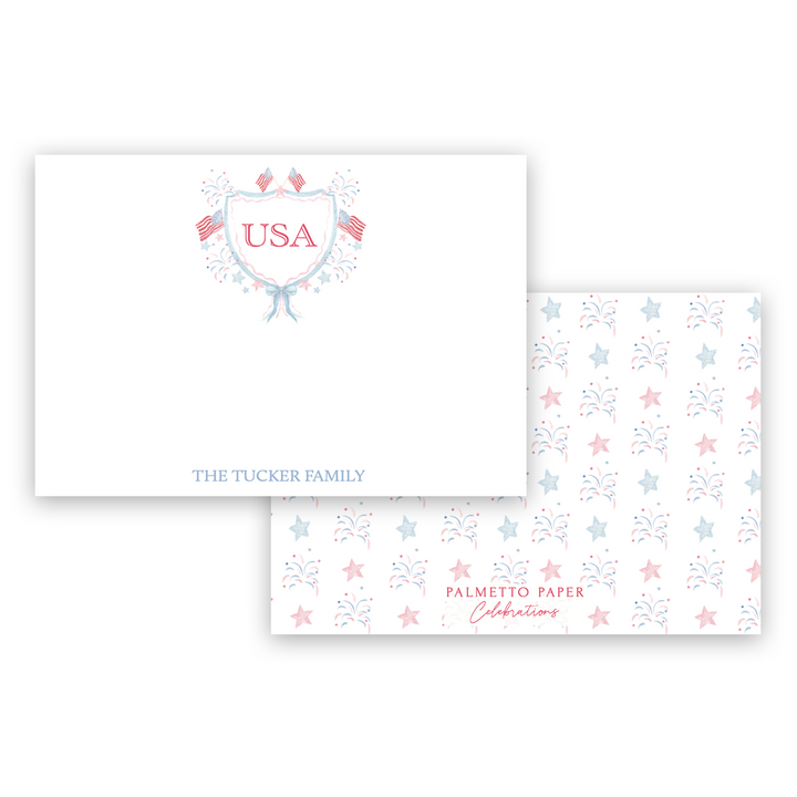 USA Crest Notecards