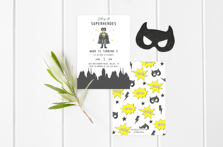 Batman Birthday Invitation