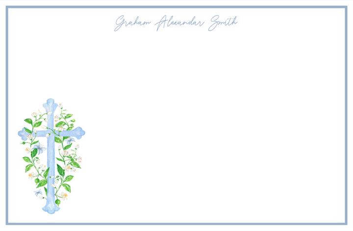 Baptism Notecards - Blue