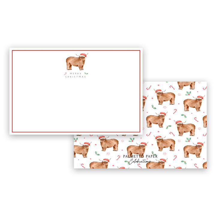 Christmas Cow Notecards