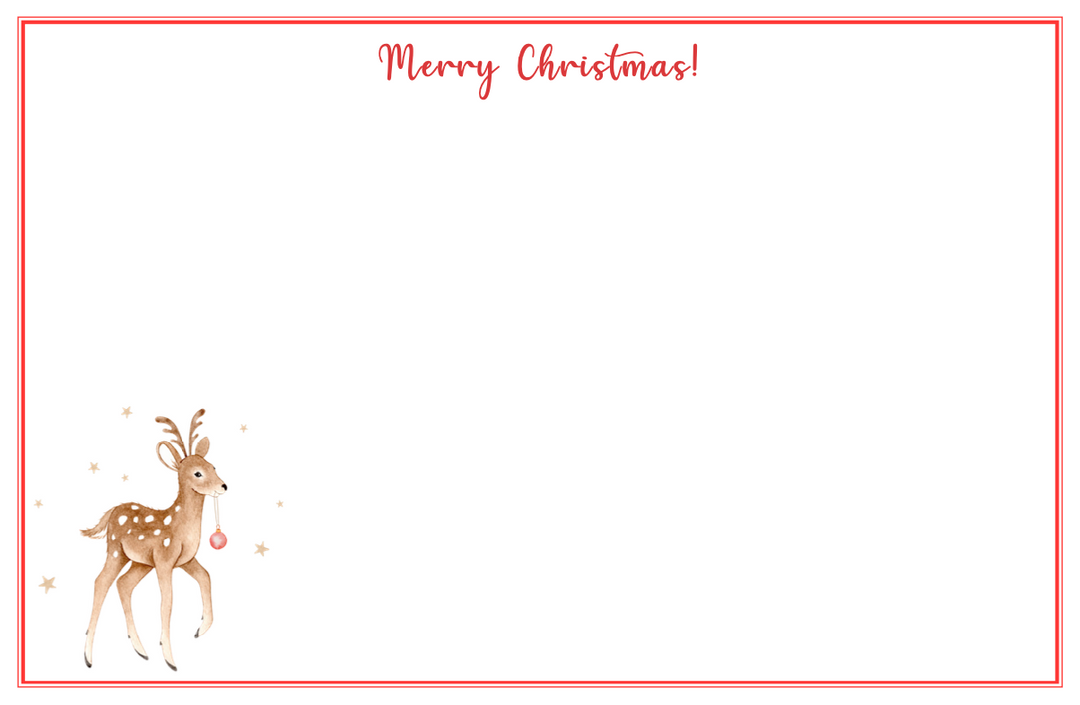 Christmas Deer Notecards