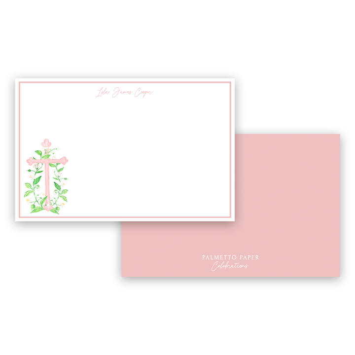 Baptism Notecards - Pink