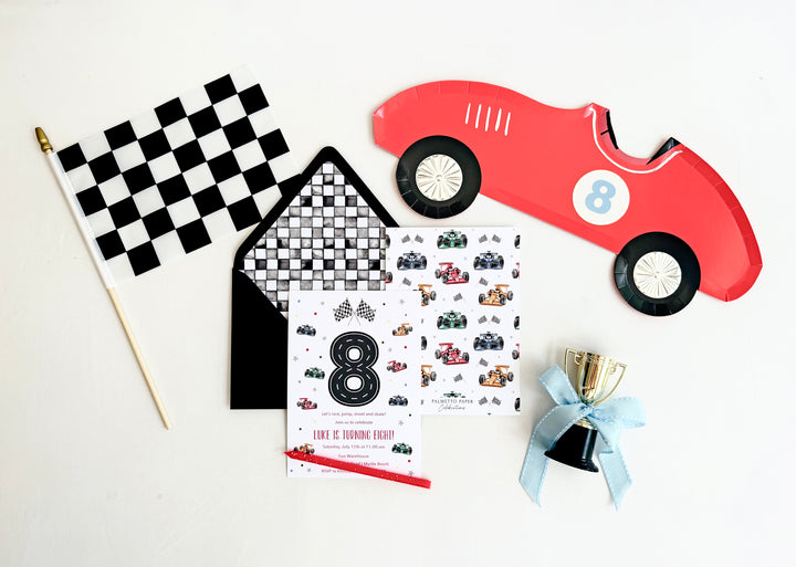 Go Kart Birthday Invitation