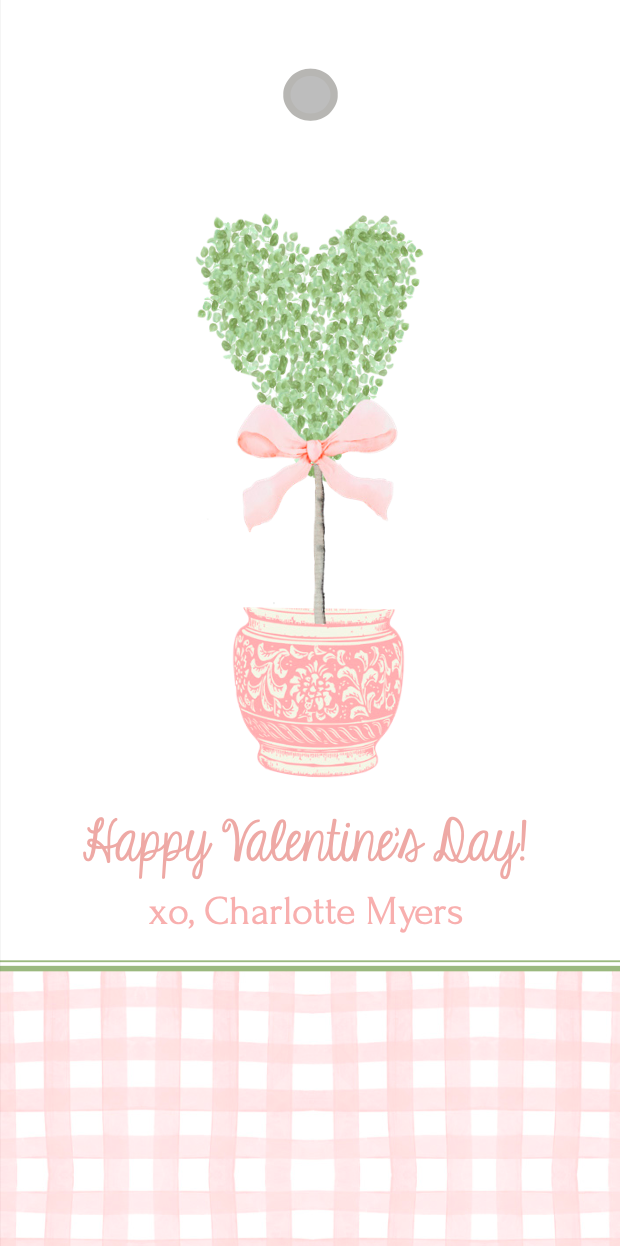 Topiary Love Gift Tag